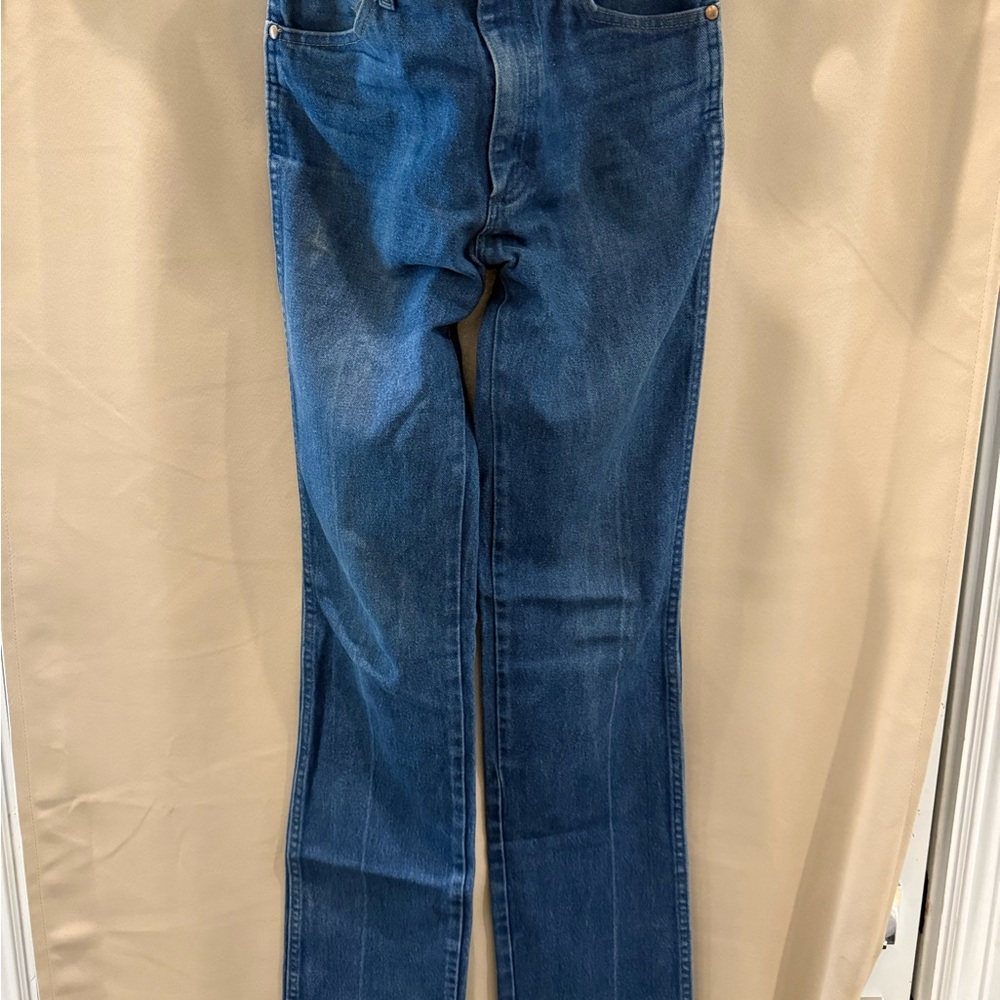 Wrangler Men's Dark Blue Bootcut Jeans